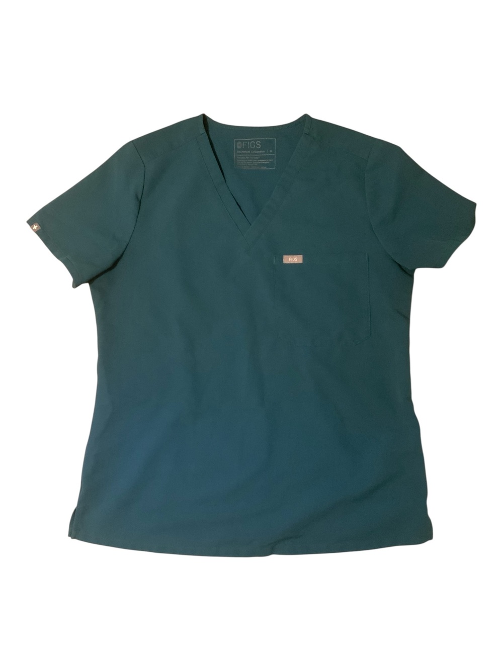 Figs Catarina Scrub Top - carribean bue - Size Medium